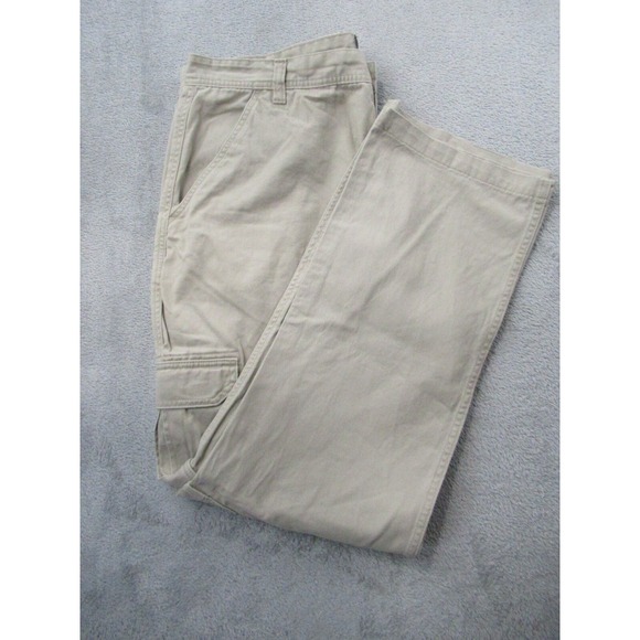 Mountain Club Mens Cargo Pants Size 40x32 Khaki Outdoor Casual Cotton - Picture 11 of 12